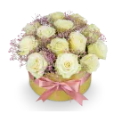 box s ekvádorskými růžemi